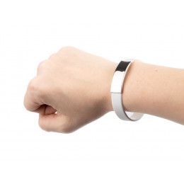 Силиконовый браслет Brisky с металлическим шильдом