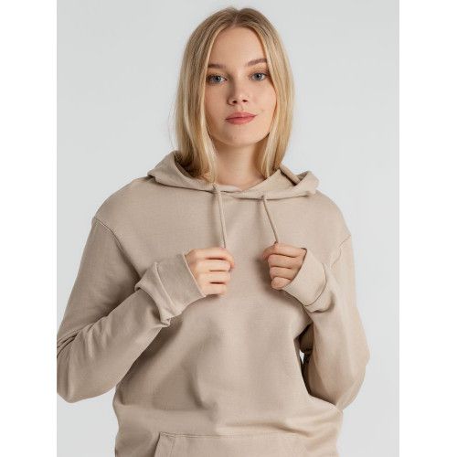 Толстовка с капюшоном унисекс Hoodie, бежевая