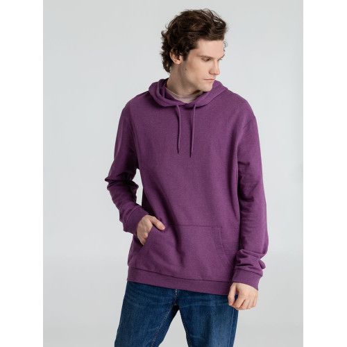 Толстовка с капюшоном унисекс Hoodie, фиолетовый меланж