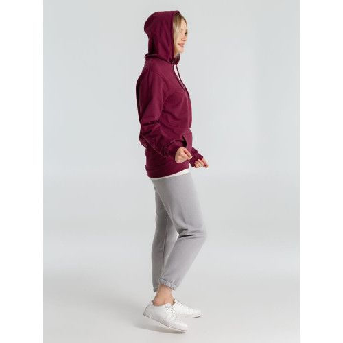 Толстовка с капюшоном унисекс Hoodie, бордовая