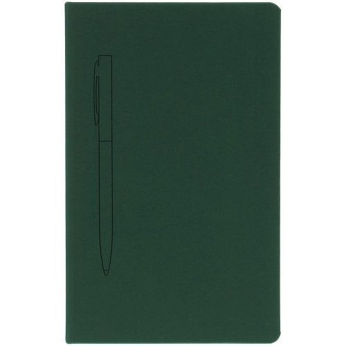Ежедневник Magnet Shall с ручкой, зеленый