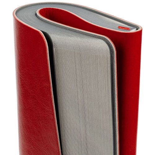 Ежедневник Slip, недатированный, красный с серым, тонированная бумага