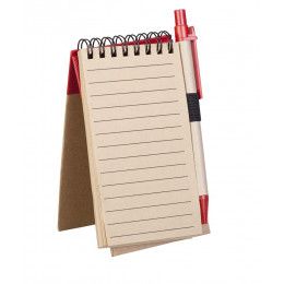 Блокнот на кольцах Eco Note с ручкой