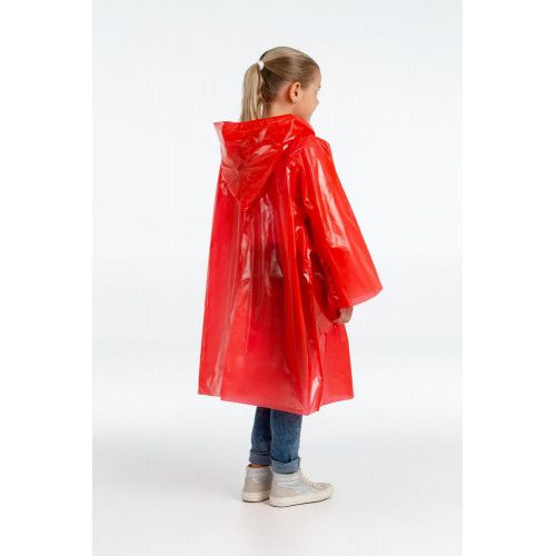Дождевик-плащ детский BrightWay Kids, красный