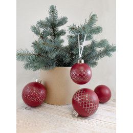 Елочный шар Chain с лентой