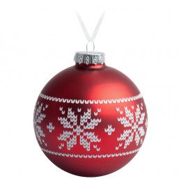 Елочный шар «Скандинавский узор»