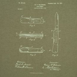 Футболка приталенная Old Patents. Knife
