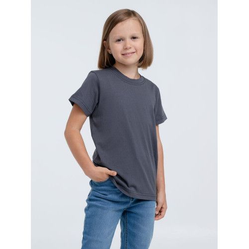 Футболка детская T-Bolka Kids, темно-серая (графит)