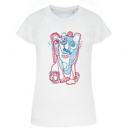 Футболка женская «Биполярный медведь»