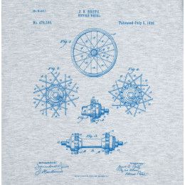 Футболка приталенная Old Patents. Wheel