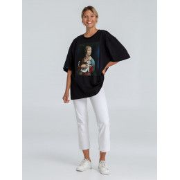 Футболка оверсайз «Дама с тигром»