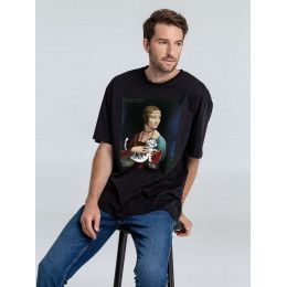 Футболка оверсайз «Дама с тигром»