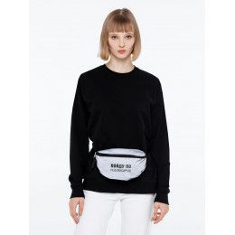 Поясная сумка «Пойду порефлексирую» из светоотражающей ткани