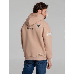 Худи оверсайз с термонаклейками Lucky Strike