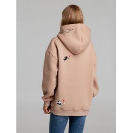 Худи оверсайз с термонаклейками Lucky Strike