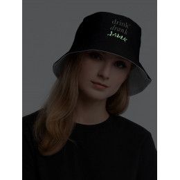 Панама Drunk со светящимся принтом