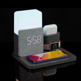 Зарядная станция с часами и подсветкой Large Charge