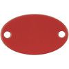 Шильдик металлический Alfa Oval, красный