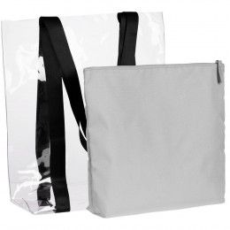 Шопер Clarity с серым органайзером