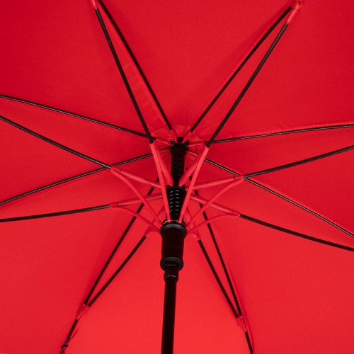 Зонт-трость Undercolor с цветными спицами, красный
