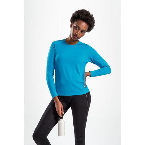 Футболка с длинным рукавом Sporty LSL Women, белая