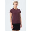 Футболка женская Regent Fit Women, бордовый меланж
