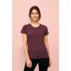 Футболка женская Regent Fit Women, темно-бордовая
