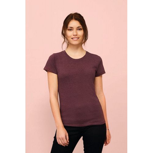 Футболка женская Regent Fit Women, темно-бордовая