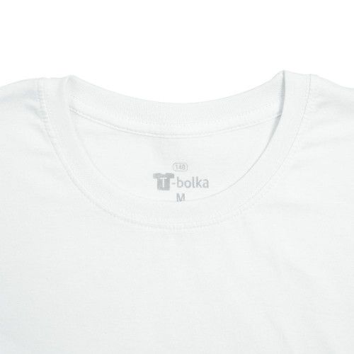 Футболка унисекс T-bolka 140, белая (холодный оттенок)
