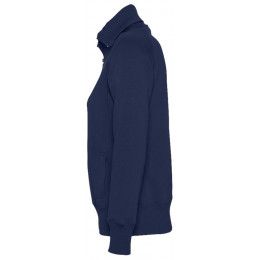 Толстовка женская на молнии Soda 280 темно-синяя