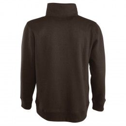 Толстовка Scott 290 с контрастным воротником на молнии шоколадно-коричневый