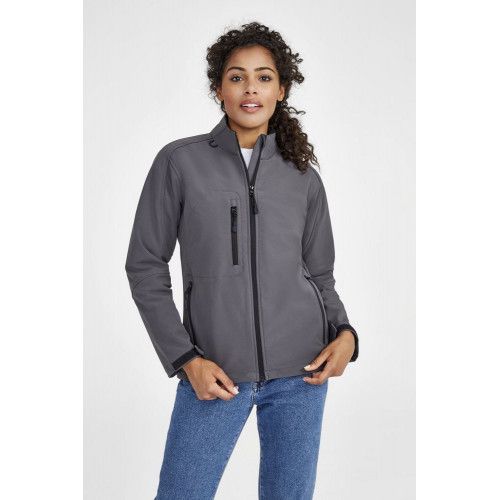 Куртка женская на молнии Roxy 340, серый меланж