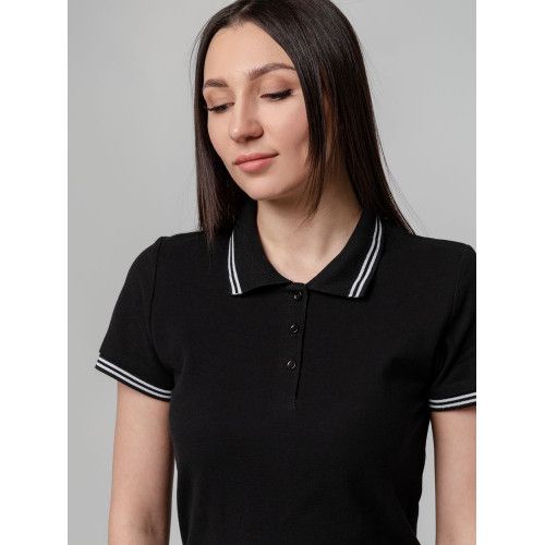 Рубашка поло женская Virma Stripes Lady, черная