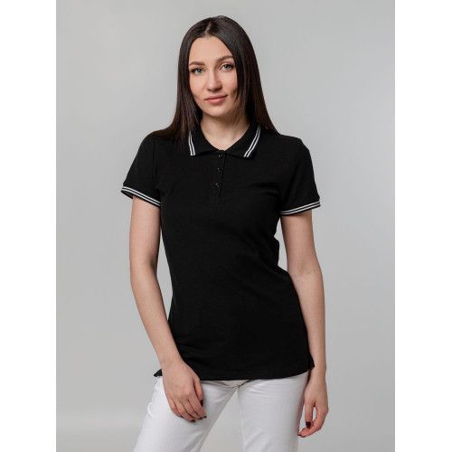 Рубашка поло женская Virma Stripes Lady, черная