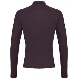 Рубашка поло женская с длинным рукавом Podium 210 бордовая