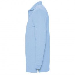 Рубашка поло мужская с длинным рукавом Winter II 210 голубая