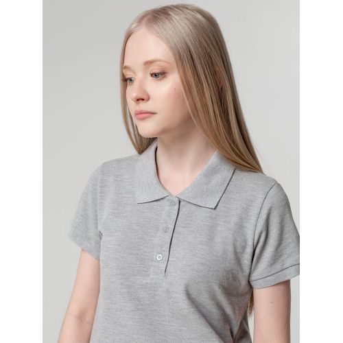 Рубашка поло женская Virma Lady, серый меланж