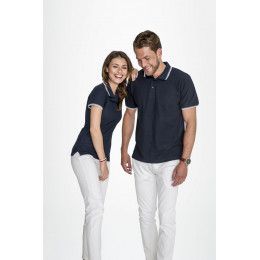 Рубашка поло мужская с контрастной отделкой Practice 270