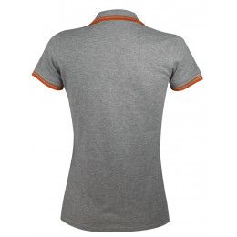 Рубашка поло женская Pasadena Women 200 с контрастной отделкой
