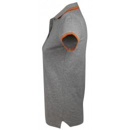 Рубашка поло женская Pasadena Women 200 с контрастной отделкой