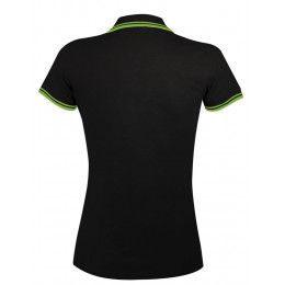 Рубашка поло женская Pasadena Women 200 с контрастной отделкой