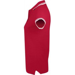 Рубашка поло женская Pasadena Women 200 с контрастной отделкой