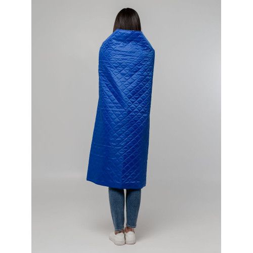 Плед-пончо для пикника SnapCoat, синий