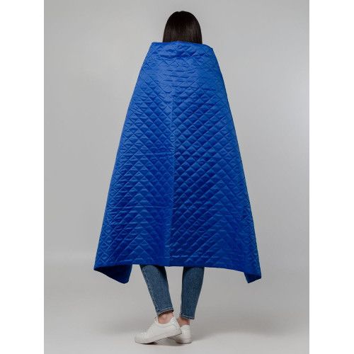 Плед-пончо для пикника SnapCoat, синий