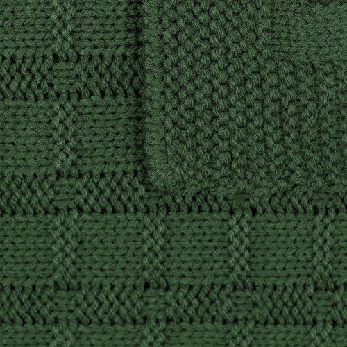 Плед Snippet, темно-зеленый