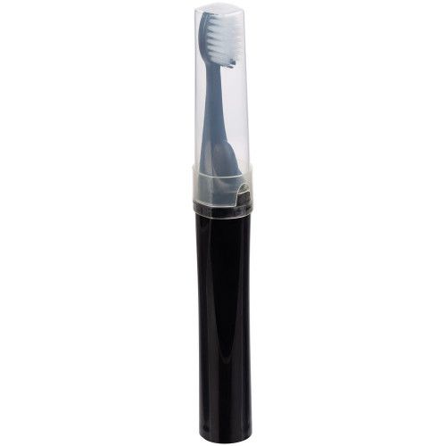 Зубная щетка с пастой Push & Brush, черная