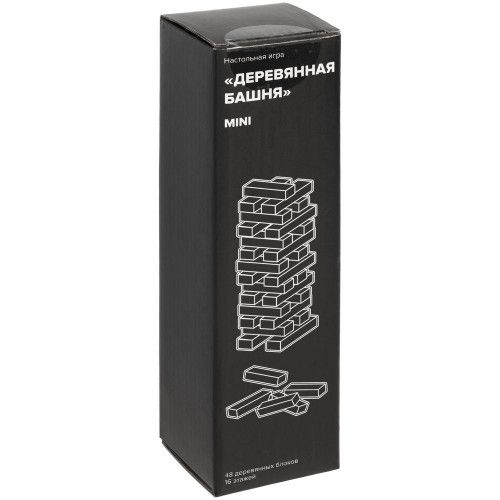 Игра «Деревянная башня мини», черная