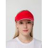 Козырек Active, красный с белым кантом