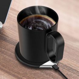 Кружка с подогревом и беспроводной зарядкой dualBase