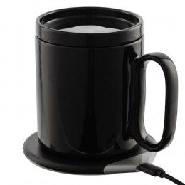 Кружка с подогревом и беспроводной зарядкой dualBase